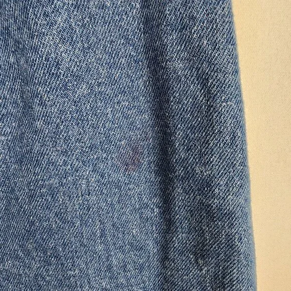 Honey Punch Button Up Braided Waistband Denim Skirt M - Picture 6 of 8